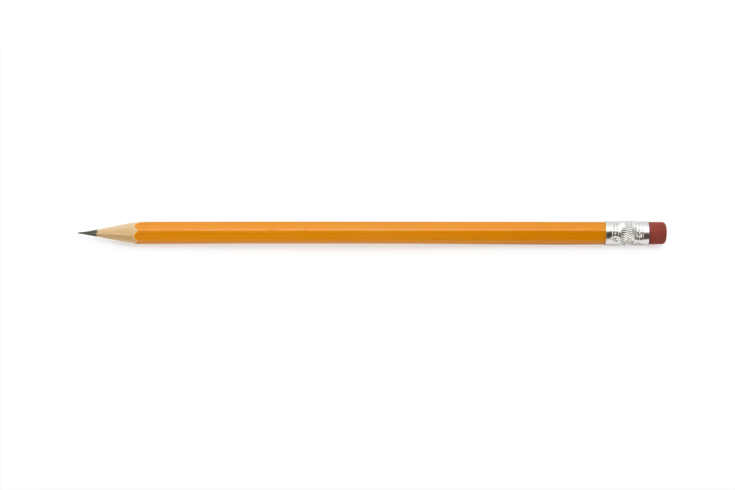 Pencil isolated on pure white background