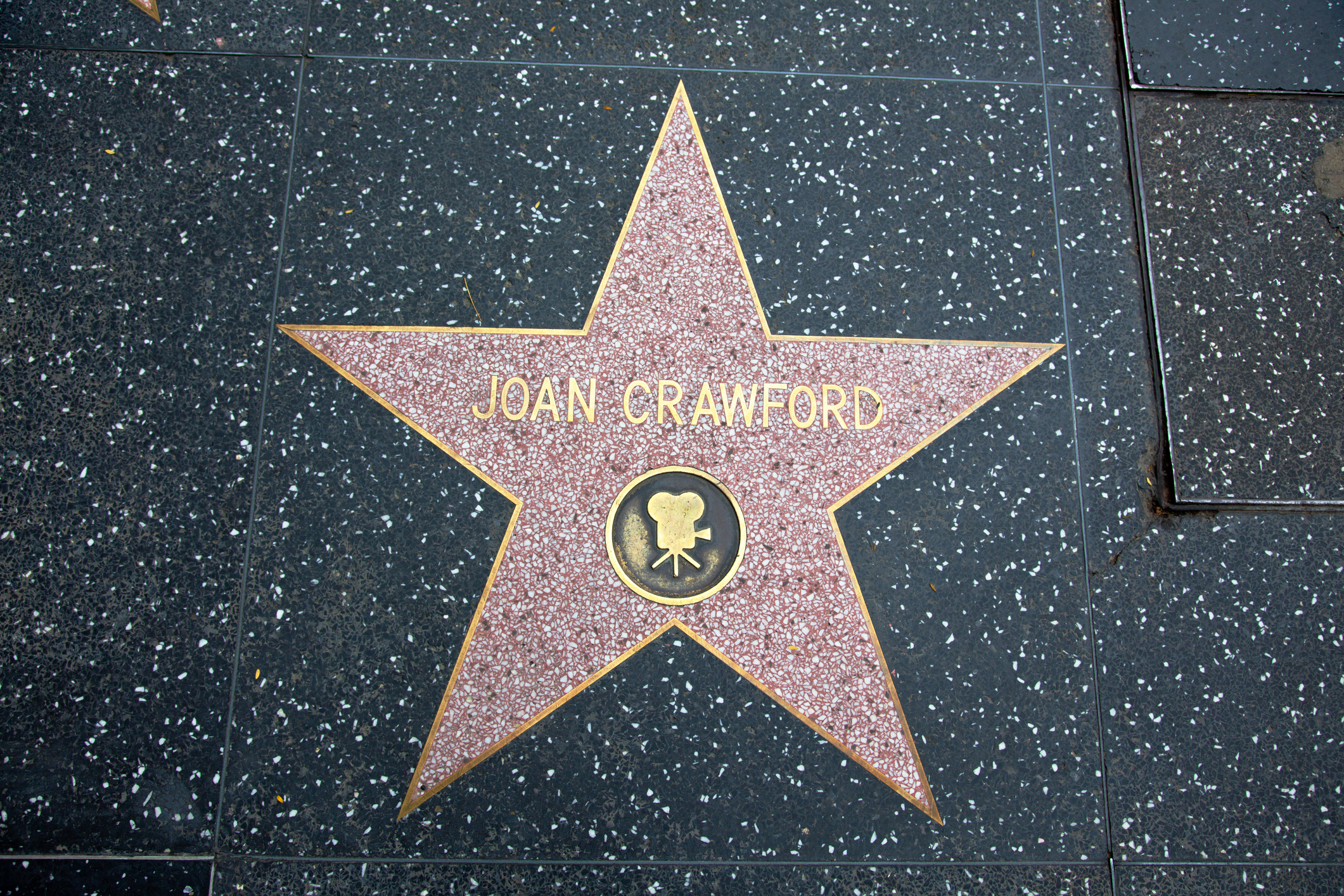 "Hollywood, California, USA - February 5, 2013: Hollywood Walk Of Fame Joan Crawford achievement in the entertainment industry star."