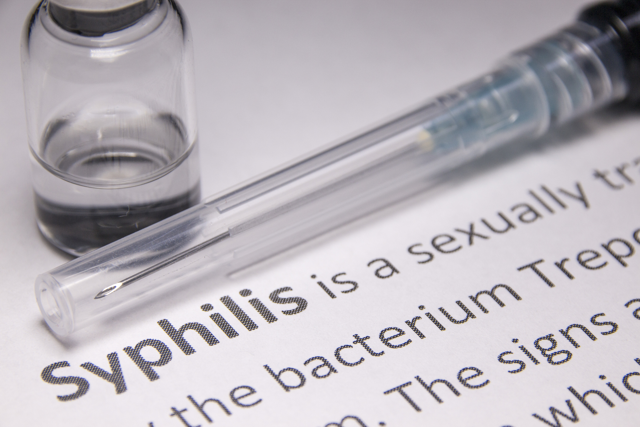 Syphilis vaccine under research.
