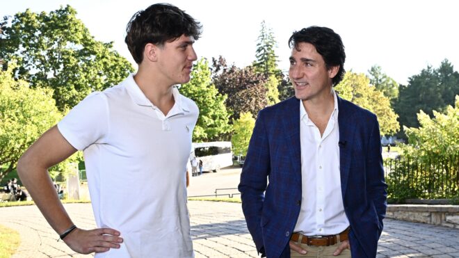 Xavier Trudeau and Justin Trudeau