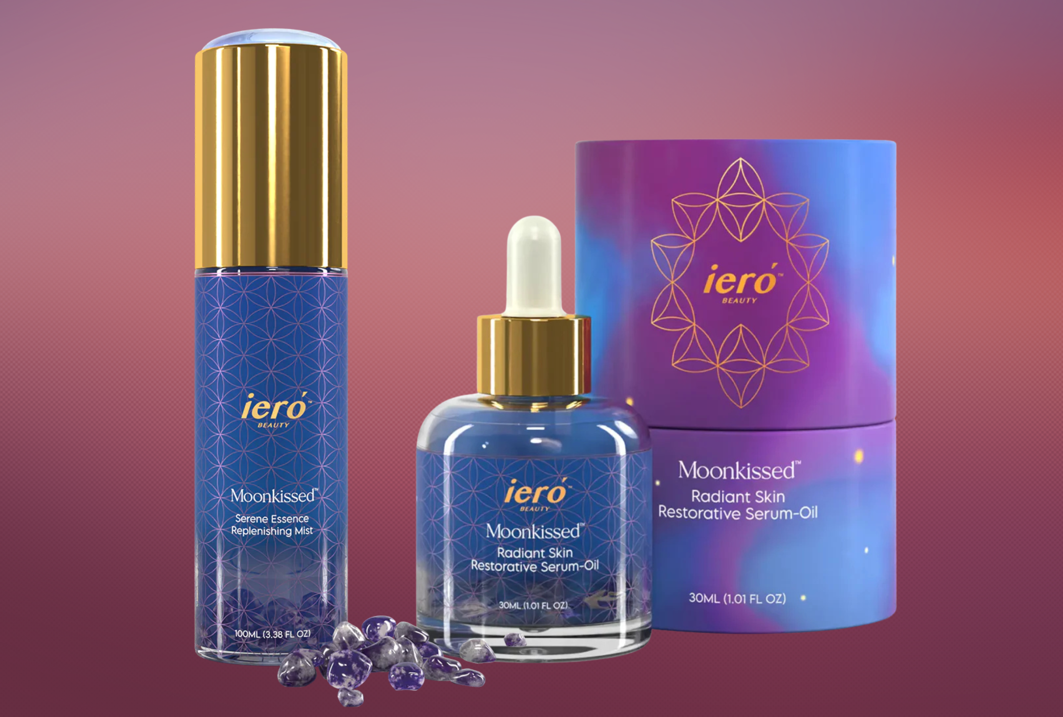 Moonkissed™ Serene Essence Replenishing Mist and Moonkissed™ Radiant Skin Restorative Serum-Oil