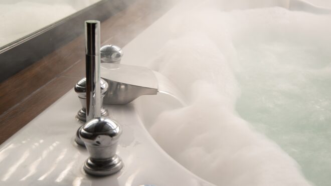 hot bathtub water
