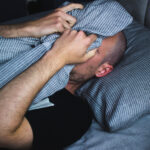 Young adult male with sleep problems