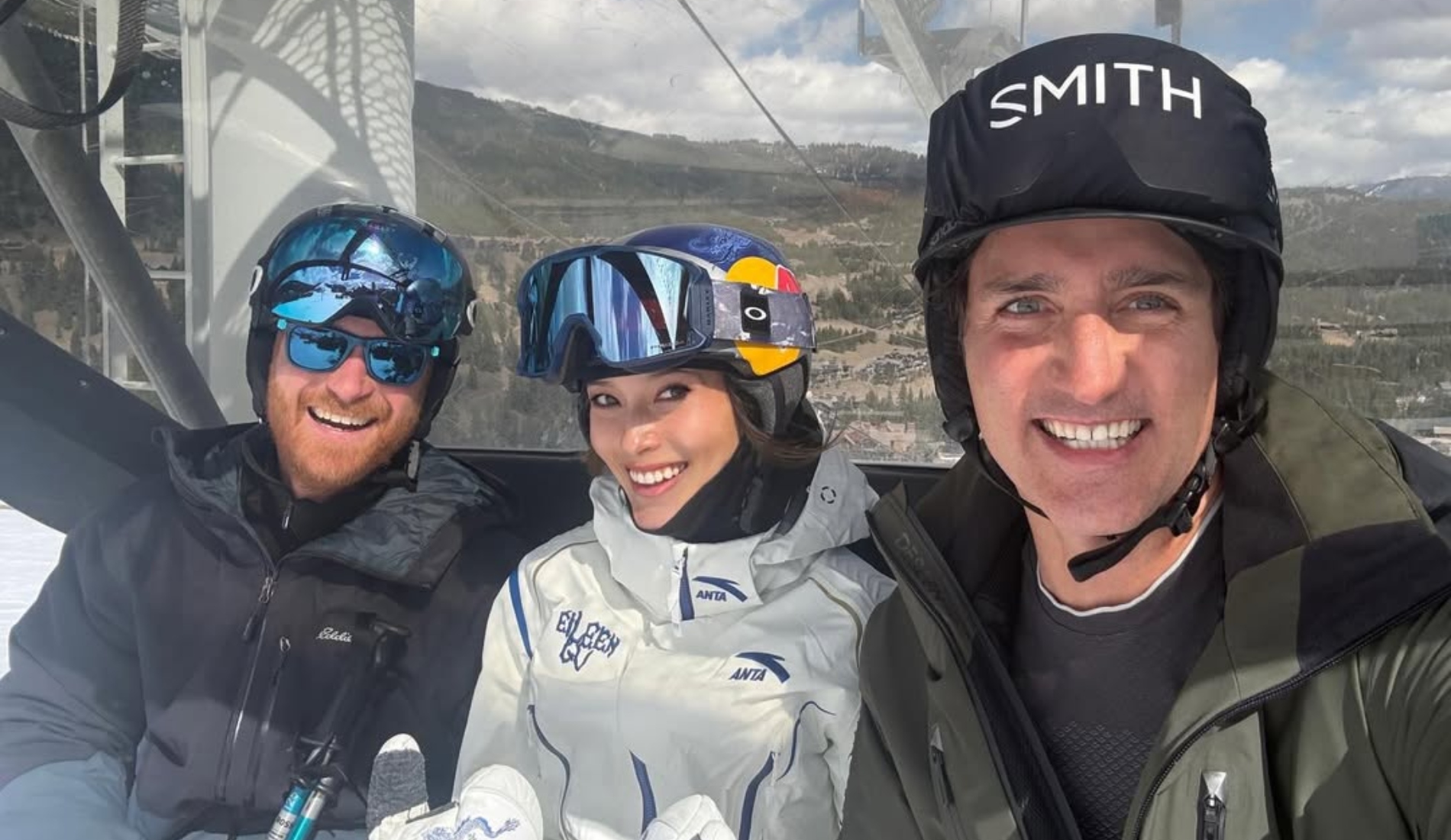 Eileen Gu, Prince Harry and Justin Trudeau