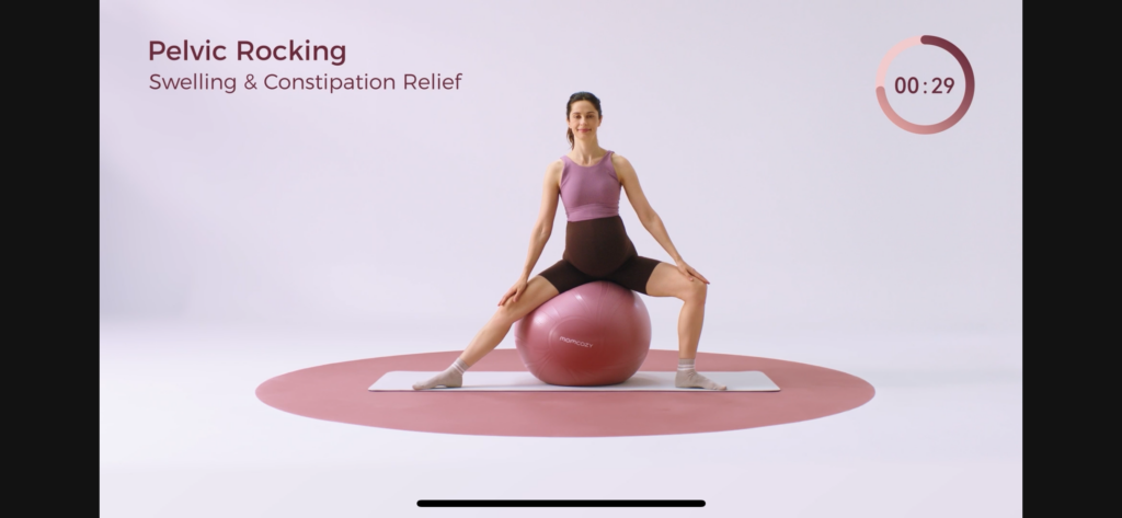 Momcozy BirthEase ball playing video