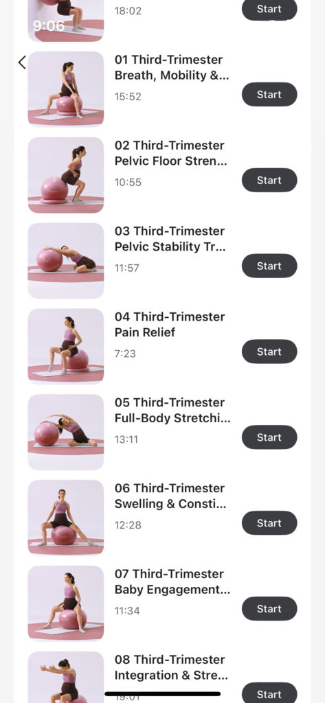 Momcozy BirthEase ball app