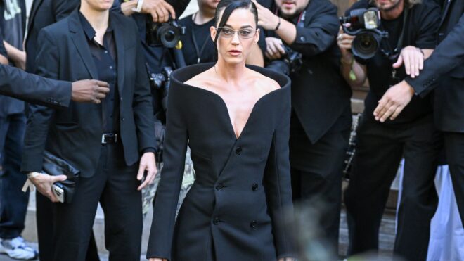 Katy Perry attends the Balenciaga Haute Couture FallWinter 20252026 show in July 2025