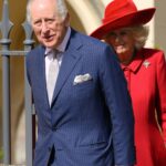 King Charles III and Queen Camilla attend the 2026 Easter Matins Service at St George’s Chapel on April 05, 2026