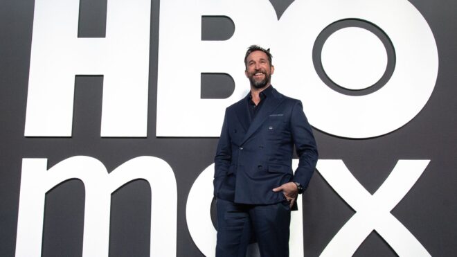 Noah Wyle attends the HBO Max Launch Party at Queen Elizabeth Hall in London, England
