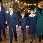 Prince William & family arrive at the Princess of Wales arrive to attend the fifth annual Together At Christmas