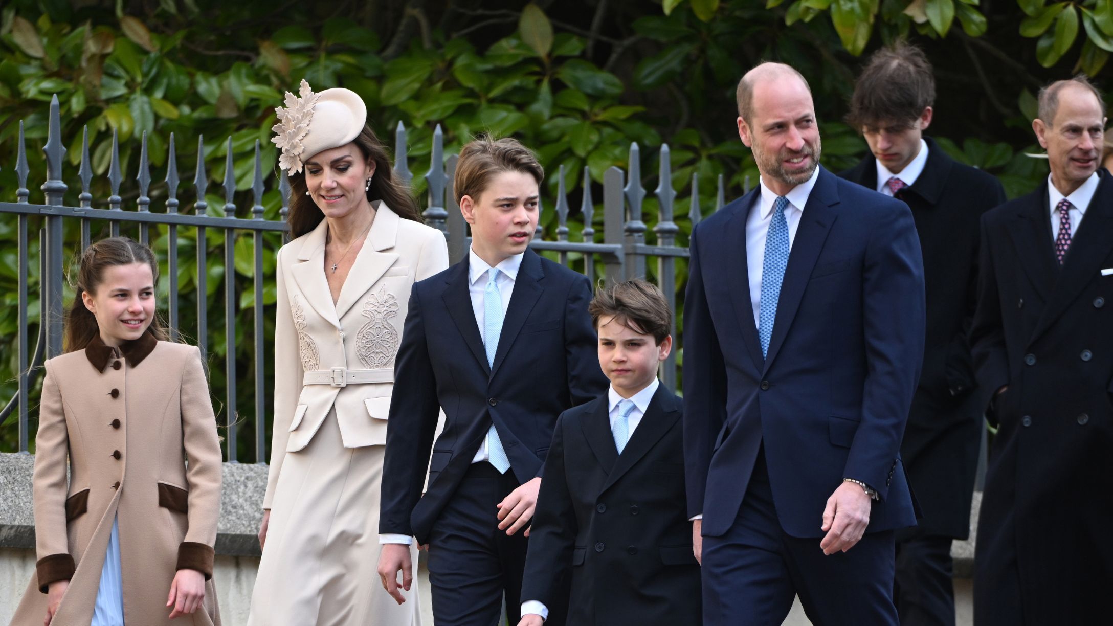 Princess Charlotte, Kate Middleton, Prince George, Prince Louis, & Prince William attend the 2026 Easter services