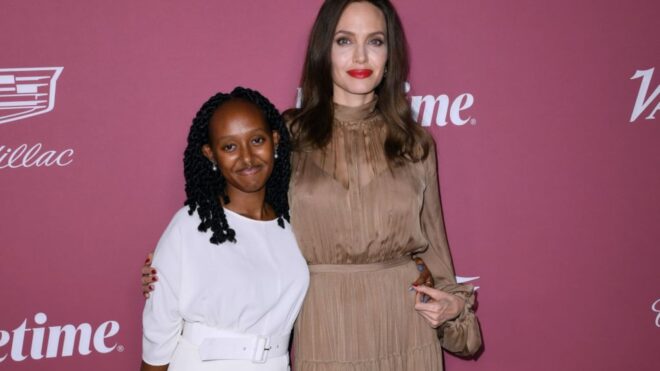 Zahara Jolie and Angelina Jolie