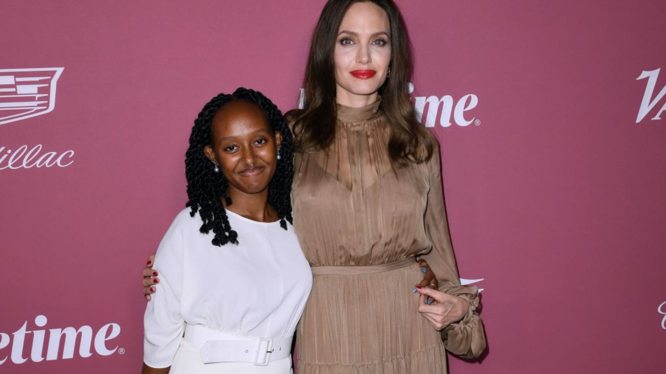 Zahara Jolie and Angelina Jolie