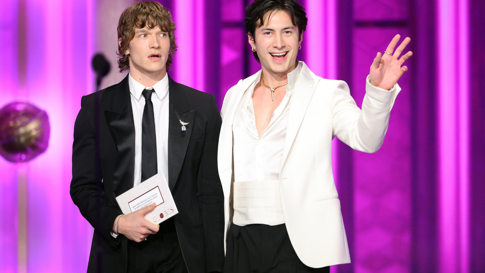 Connor Storrie and Hudson Williams