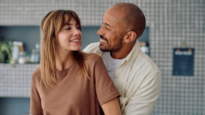 couple looking at each other