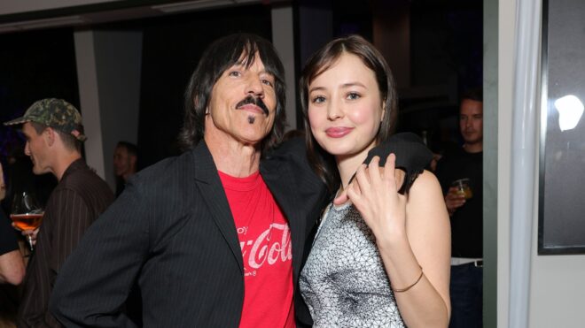 Anthony Kiedis and Eileen Kelly attend as Gagosian celebrates Jonas Wood at Gagosian