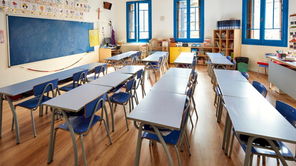 empty classroom