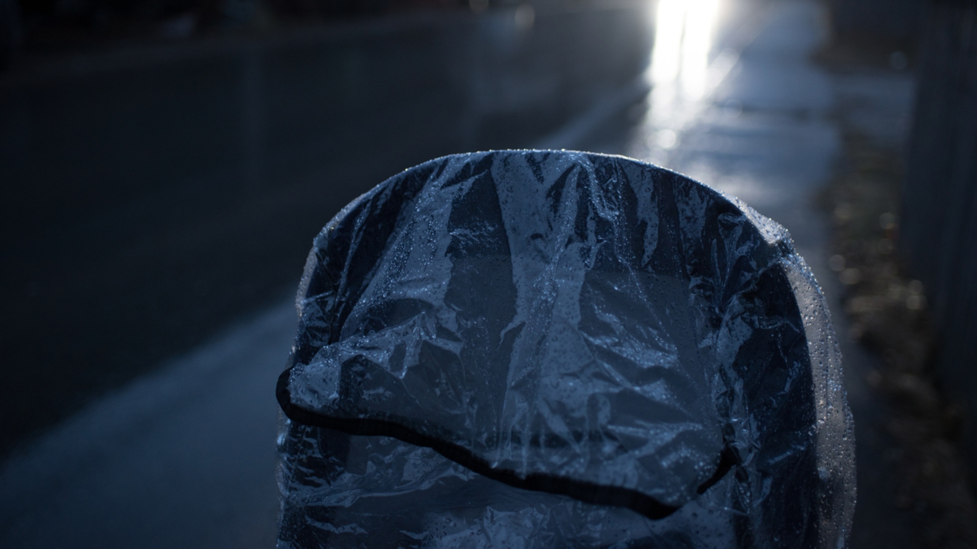 Stroller Outside at Night