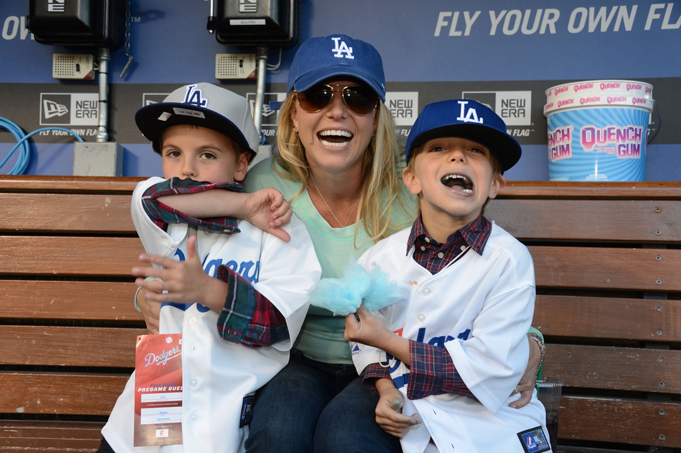 Britney Spears with sons Sean Preston and Jayden James