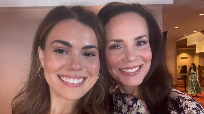 Dayton Bramhall with her mom