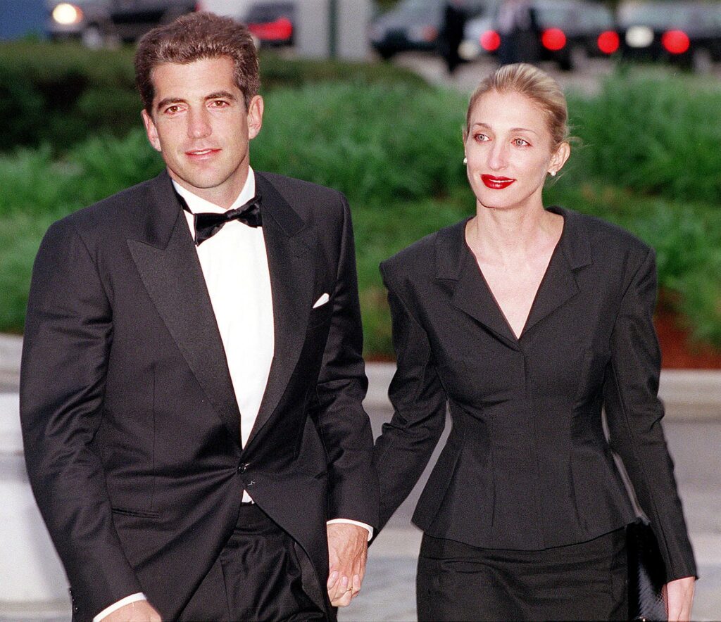 JFK Jr. and Carolyn Bessette
