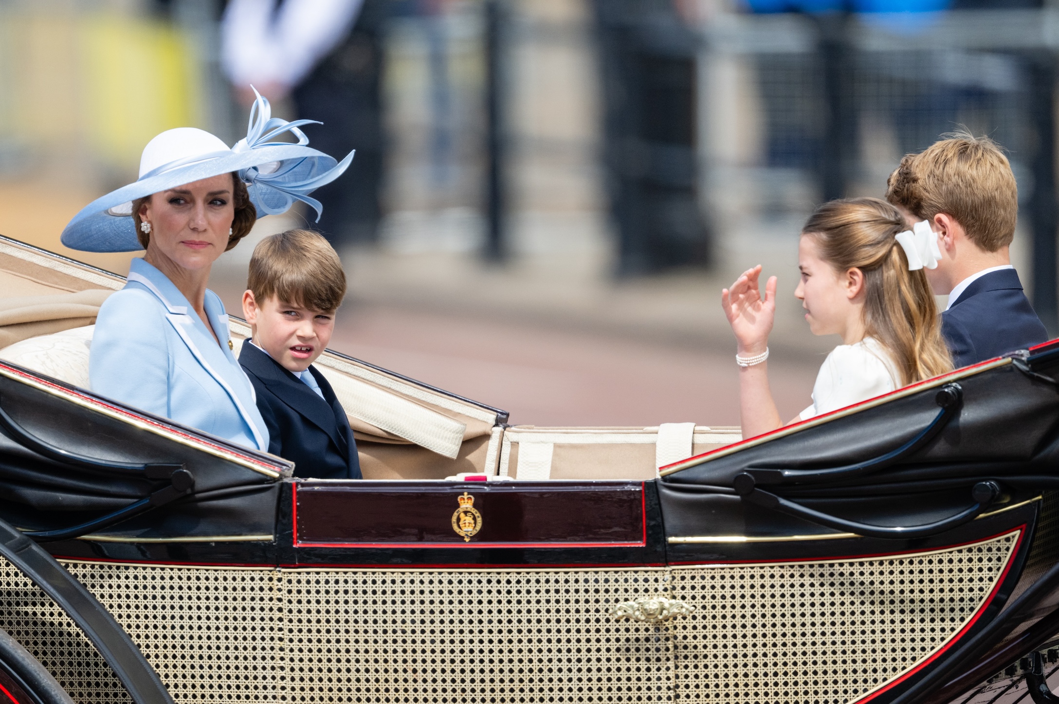 Kate Middleton and her children at Trooping the Colour 2026