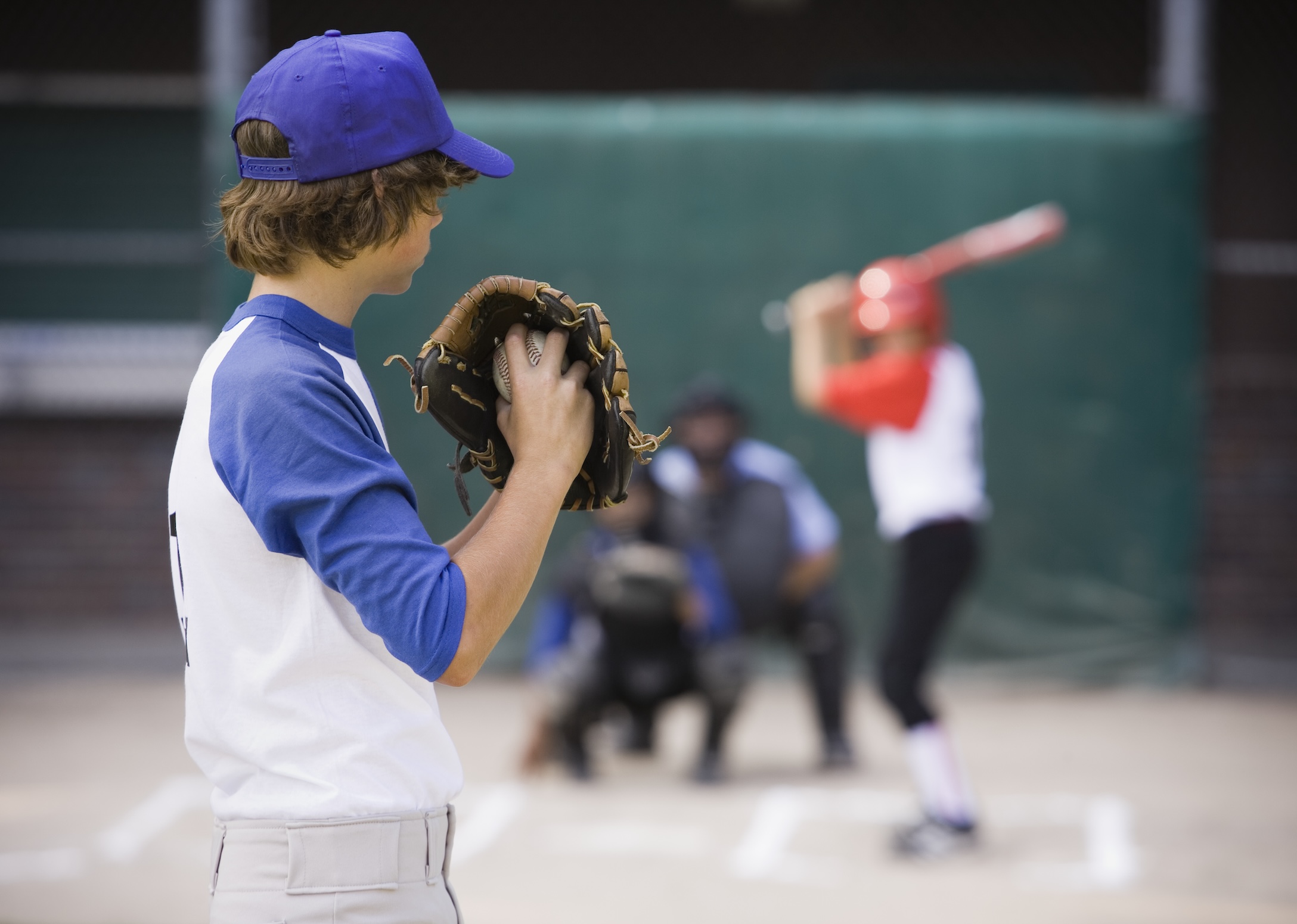 kids playing baseball