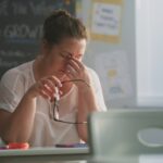 stressed teacher