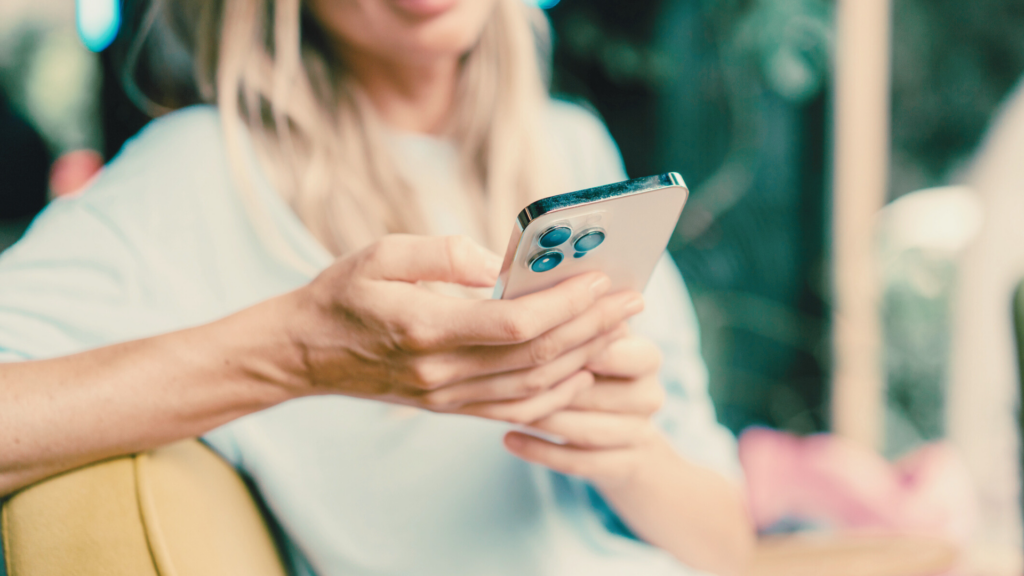 woman on phone