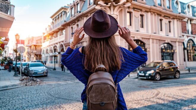 woman traveling