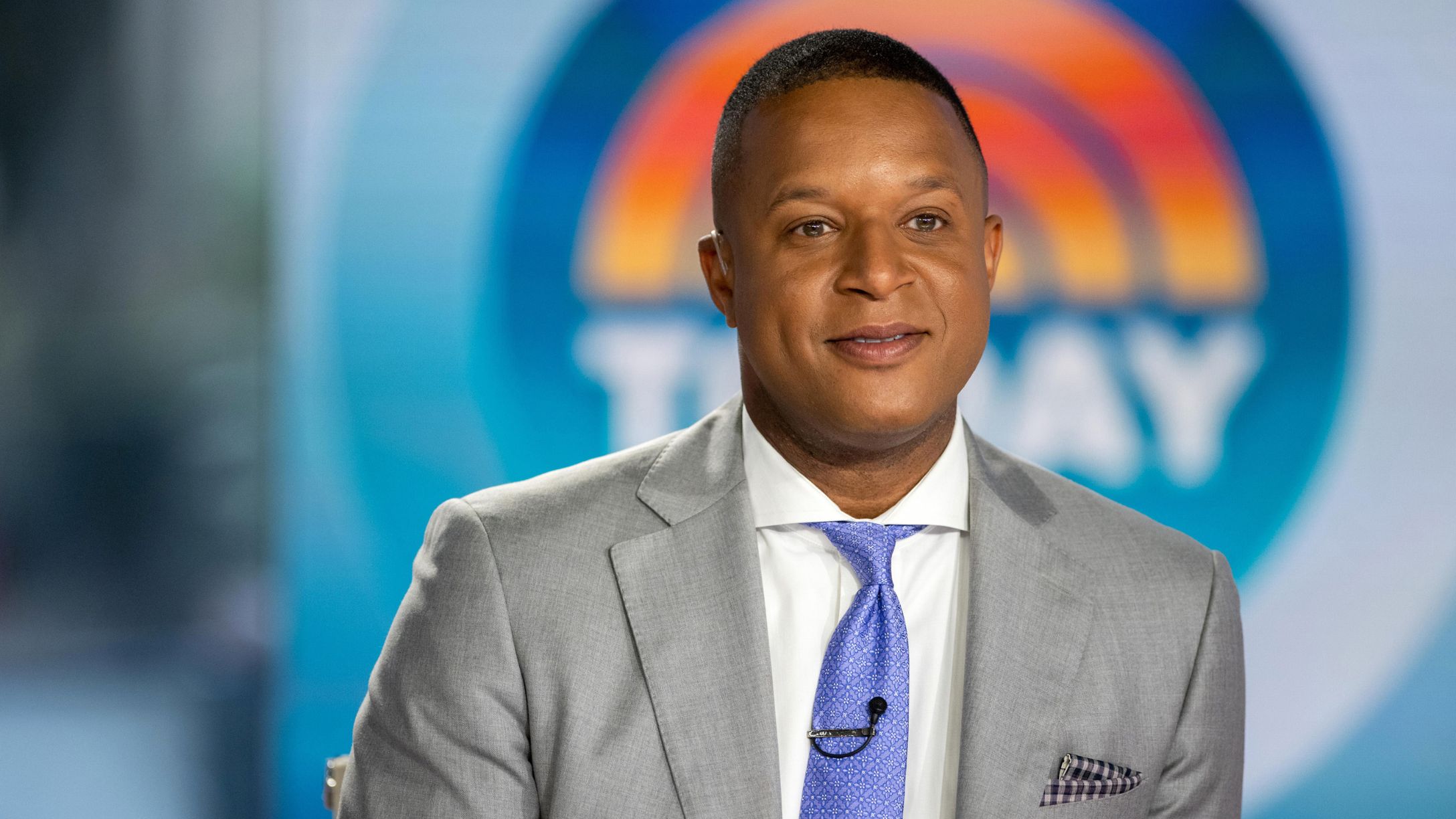 Craig Melvin on The Today Show set