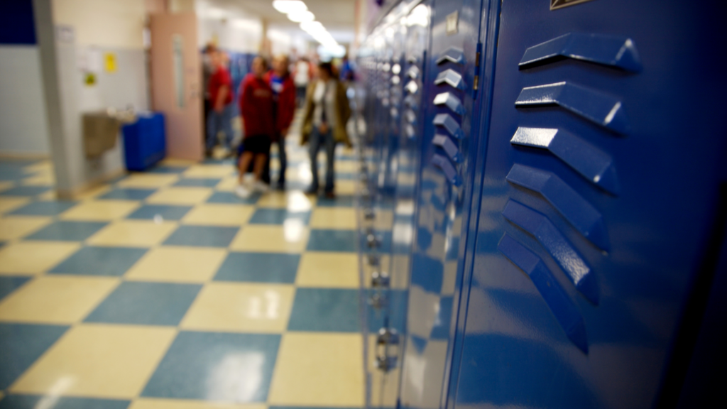 high school hallway