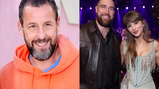 Adam Sandler, Taylor Swift, Travis Kelce
