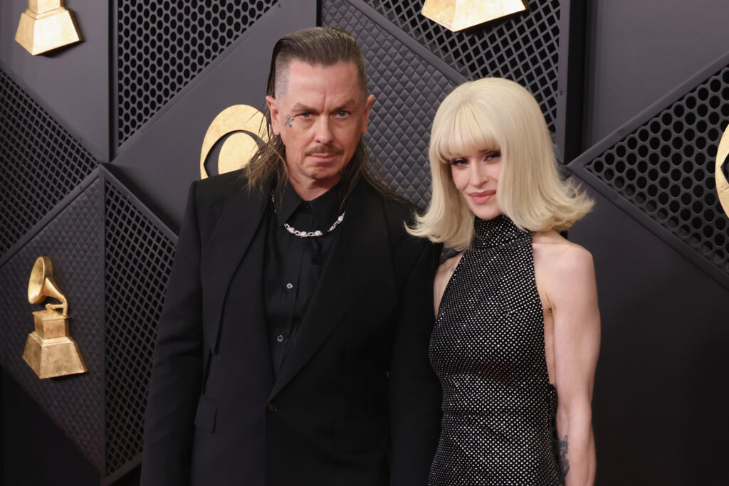 Sid Wilson and Kelly Osbourne attend the 68th GRAMMY Awards on February 01, 2026 in Los Angeles, California.