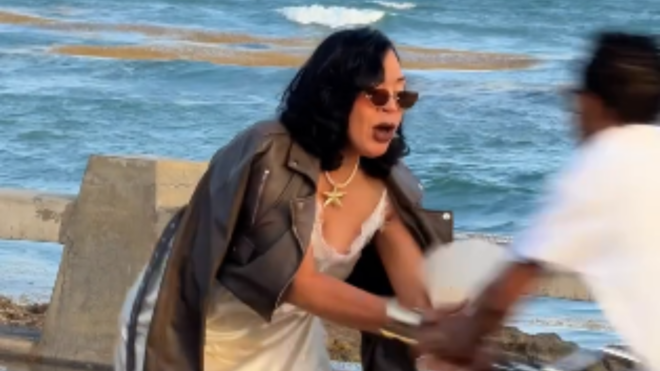 Influencer hit by motorbike