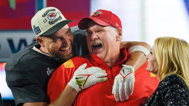 Travis Kelce, Andy Reid